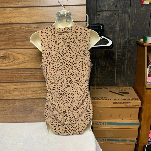 Maurice’s brown/black bodysuit size large sleeveless plenty of stretch - Picture 4 of 7